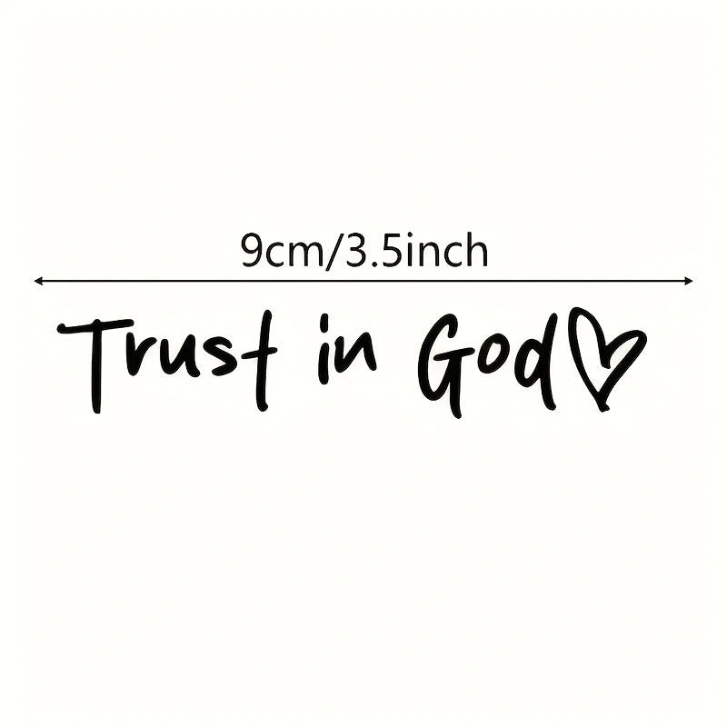 Trust in god Car rearview mirror stickers