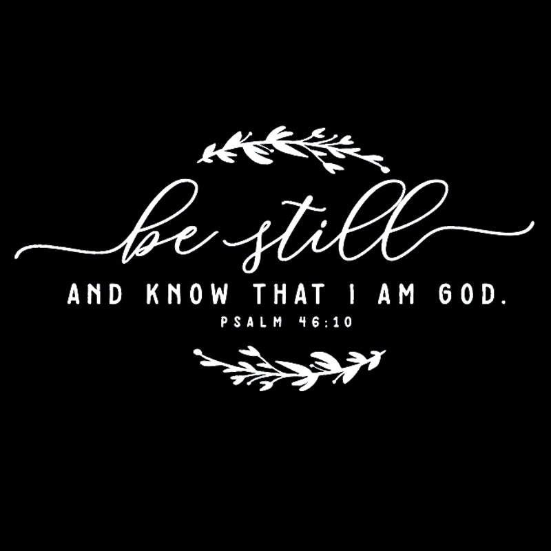 Be Still Wall Decal – Psalm 46:10 Scripture Mural