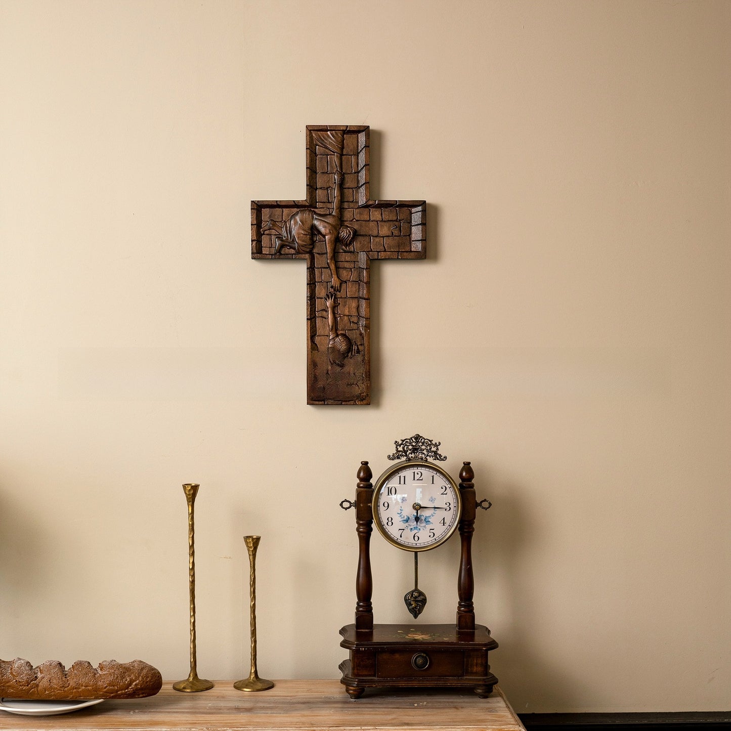 Wooden Cross Ornament
