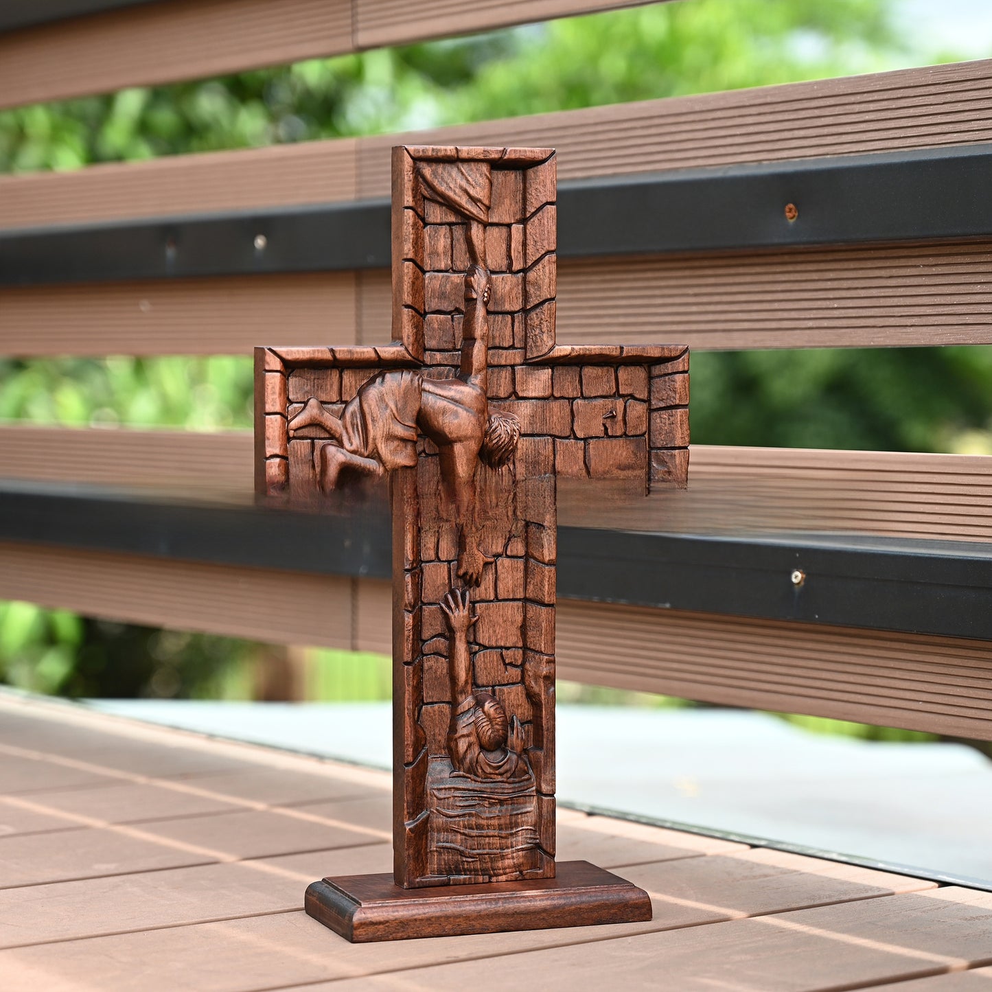 Wooden Cross Ornament