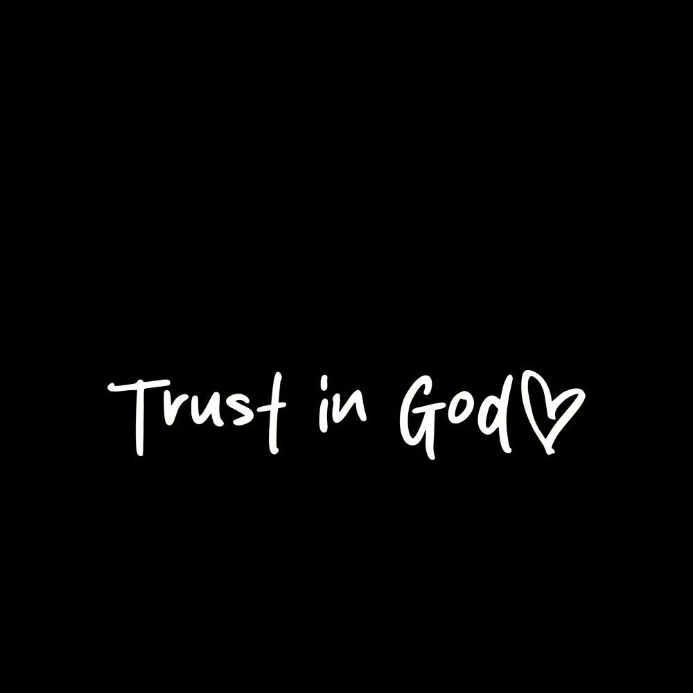 Trust in god Car rearview mirror stickers