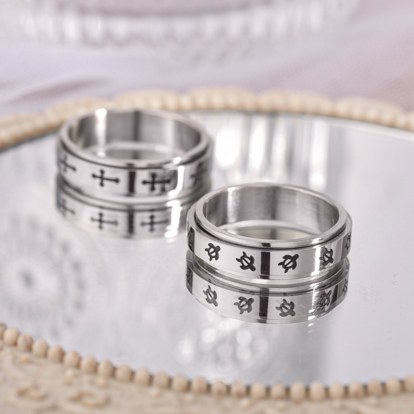 Rotating cross ring