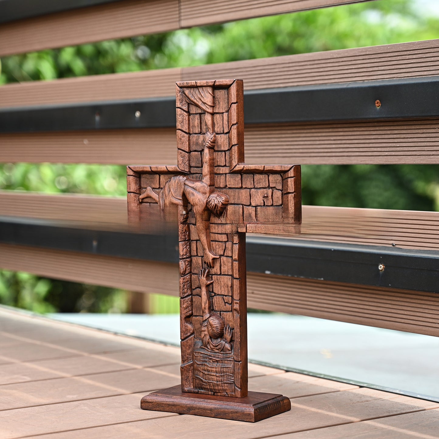Wooden Cross Ornament