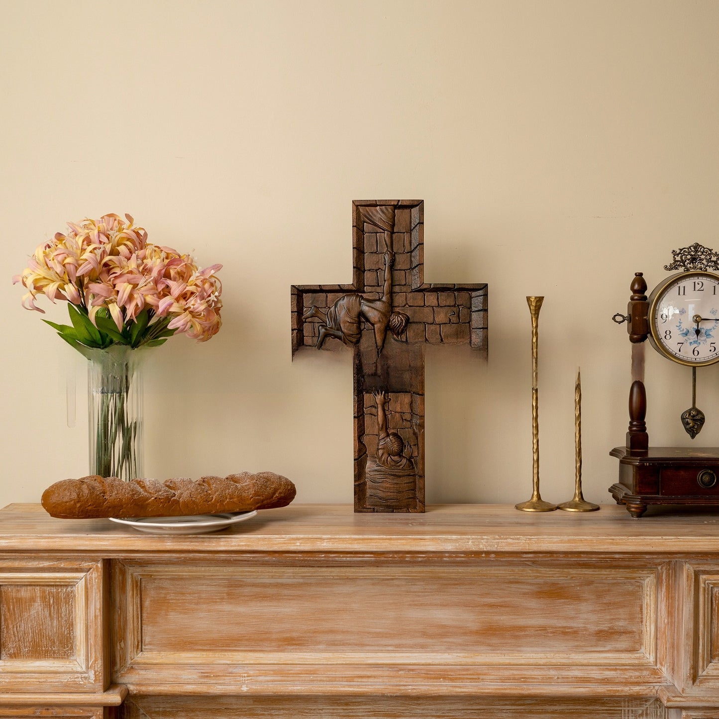 Wooden Cross Ornament